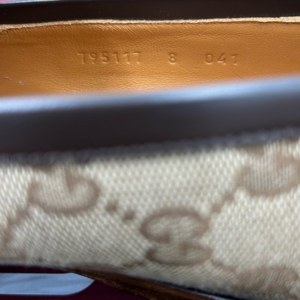Mens Gucci Jordan horse it canvas loafers . Size 8 fits 9 . - Picture 8 of 9
